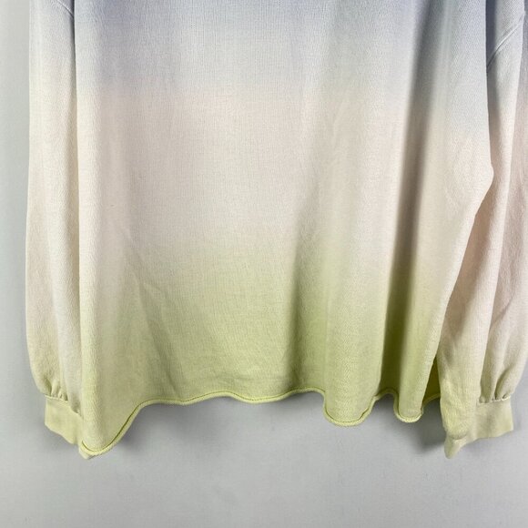 Rails Reeves Blue Mint Dip Dye Sweatshirt Size XL Pullover - Picture 3 of 12